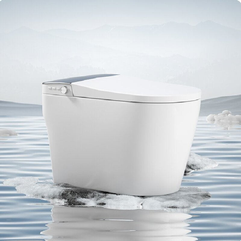 New Inodoro Power-Free Smart Ceramic Toilet Bowl with Mechanical Water Tank