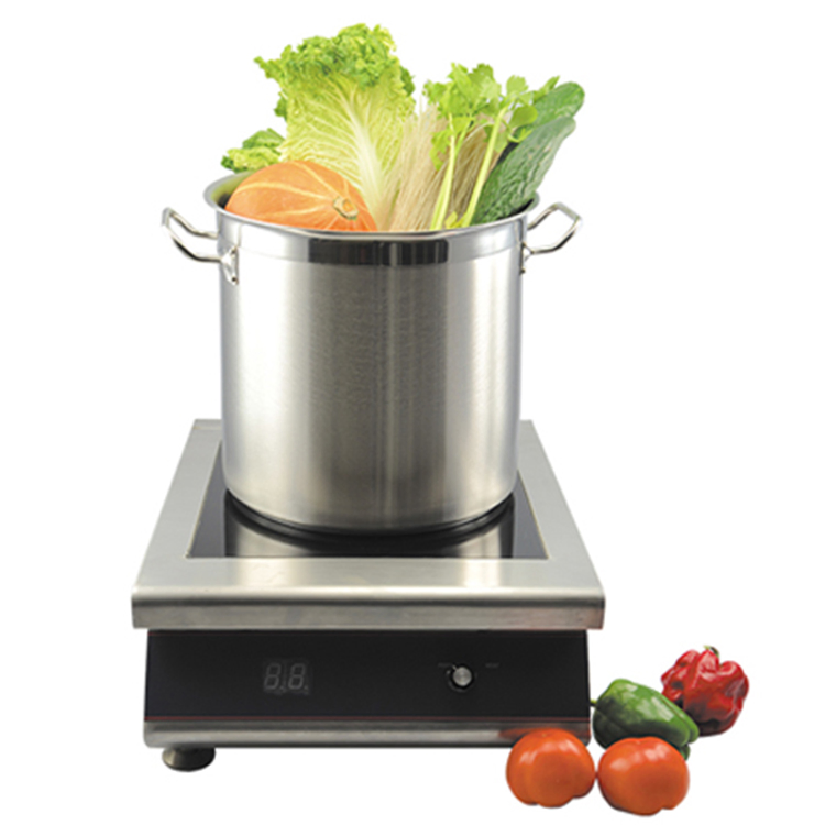 Stainless Steel Cookware Cooking Food Stockpot Steamer Induction Stock Pot with Sand Sandwich Bottom
