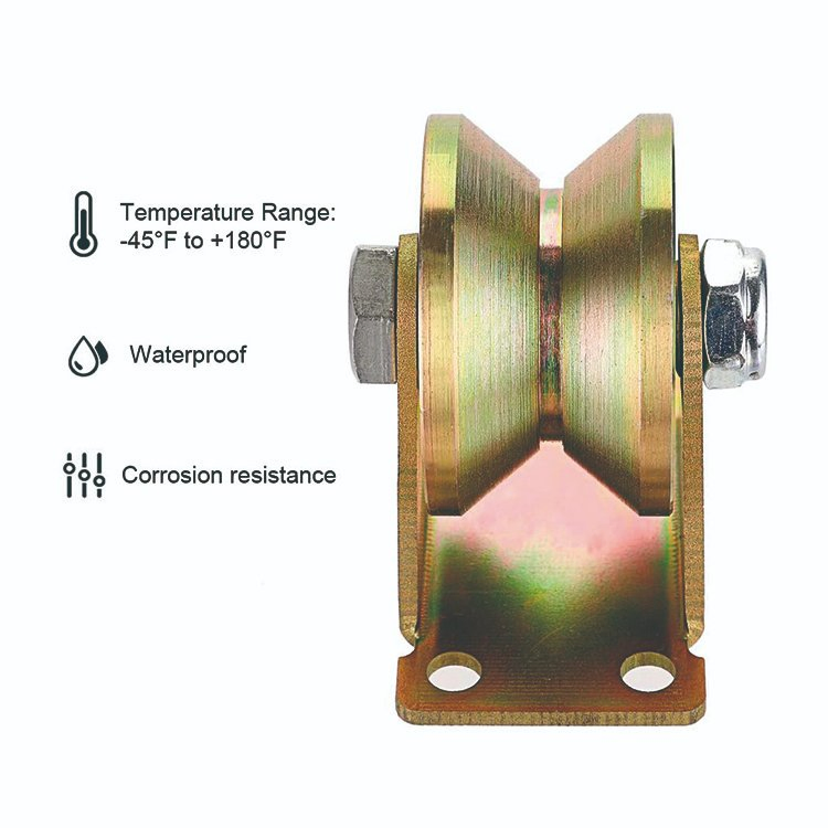 660 Lbs Heavy Duty Rigid Casters Sliding Gate Roller Wheels Bearing