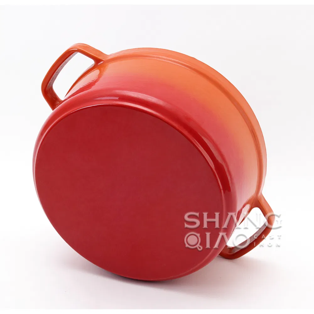 Чугунная эмалированная жаровня для хлеба с двумя ручками