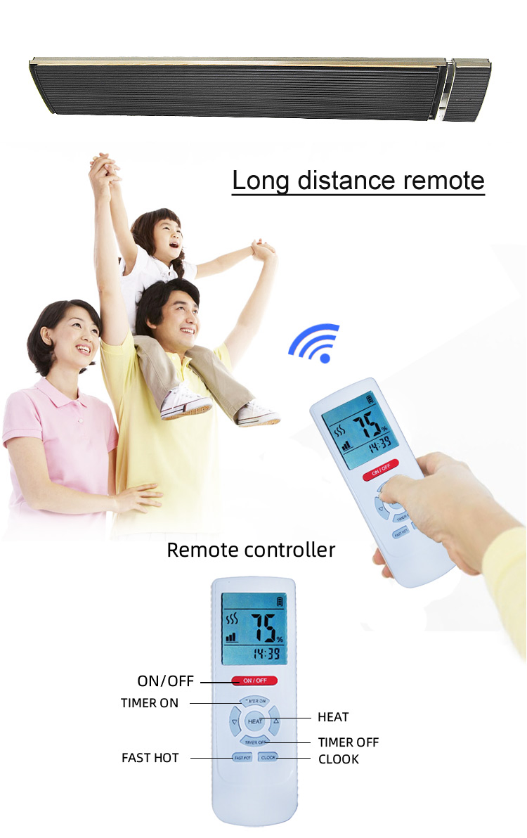 Energy Saving Infrared Heater Outdoor Indoor Overheat Protection Electric Heater
