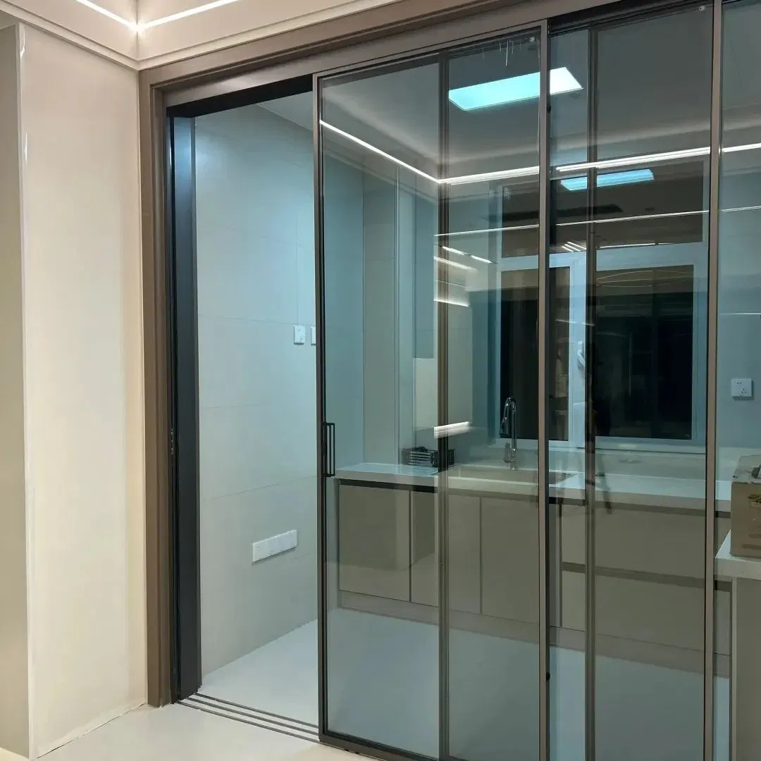 Elegant Premium Aluminum Alloy Glass Door with Durable Stainless Steel Screen