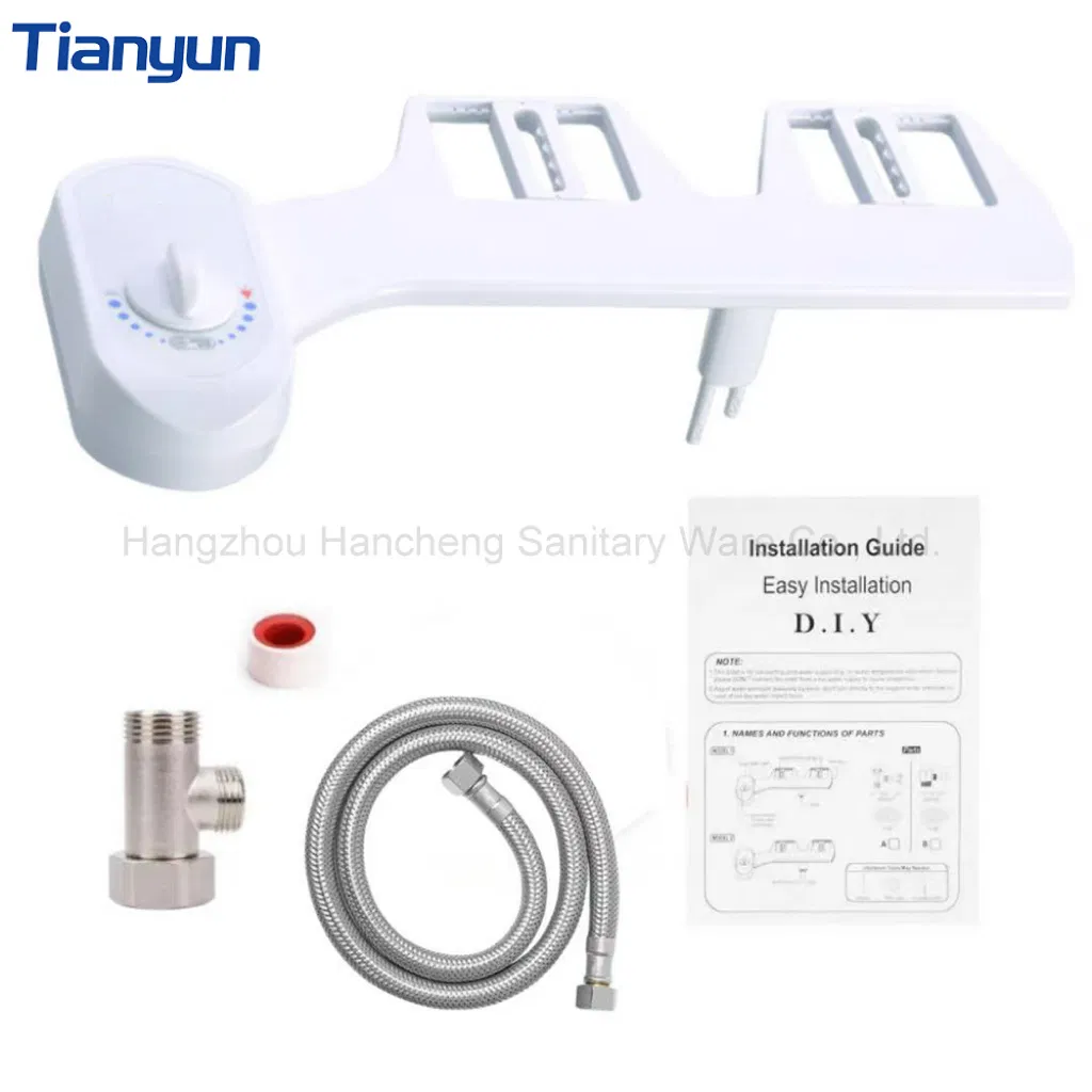 Cold Water Pressure Control Nozzle Self-Cleaning Multifunctional Toilet Bidet for Bathroom Easy Installation