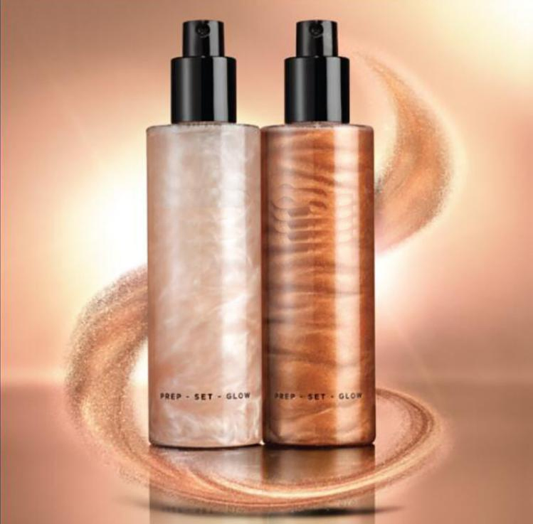 Four Colors Easy to Use Highlighter Spray Custom Logo Bulk Price Waterproof Soft Skin-Friendly Highlighter Spray