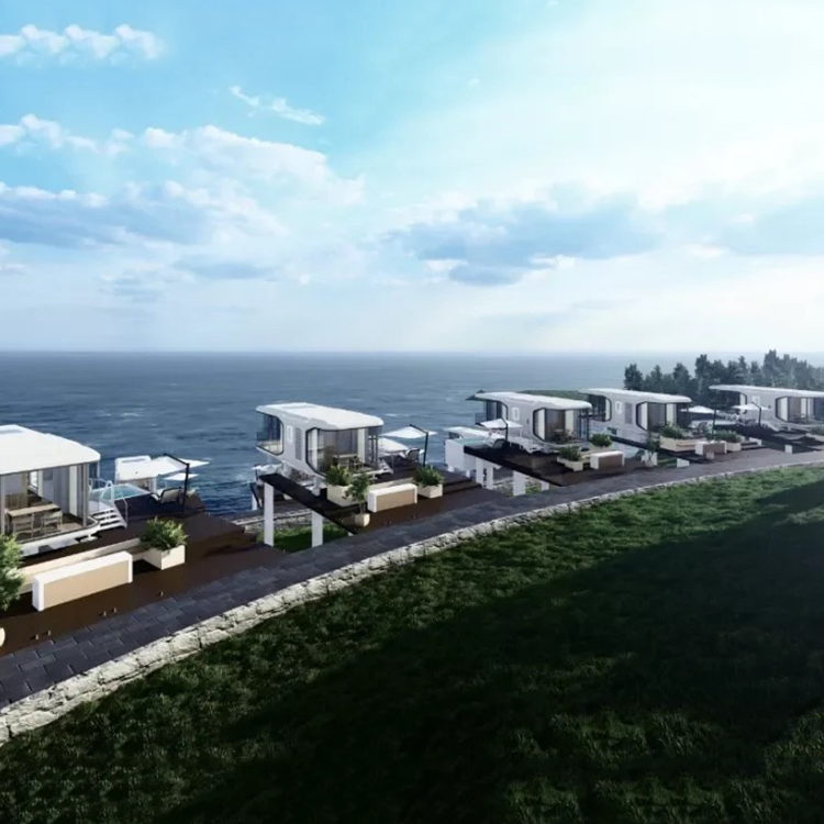 Movable 40FT Prefab House Shipping Container Ready Made Homes Office Pod