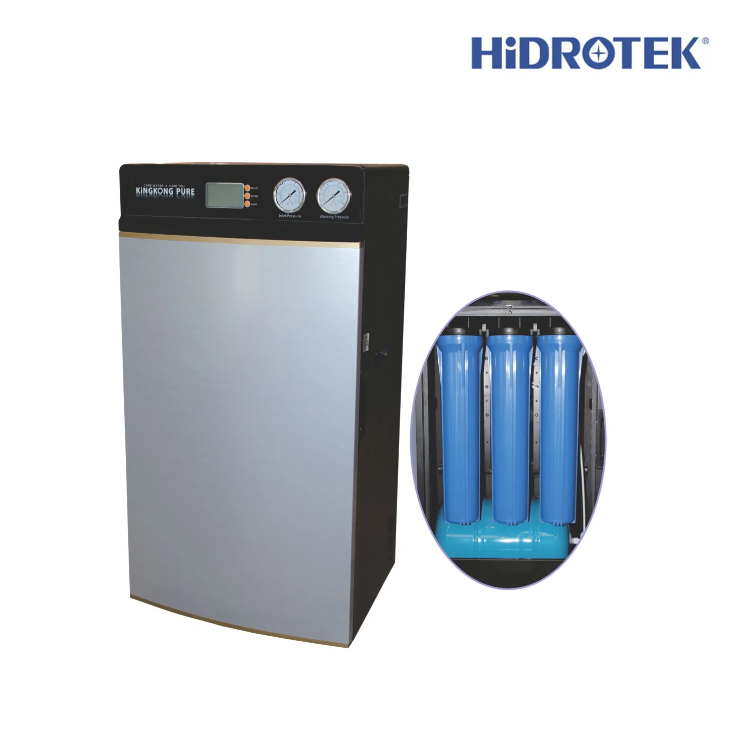 Hidrotek Steel Luxury Reverse Osmosis Purifier with 11g Tank