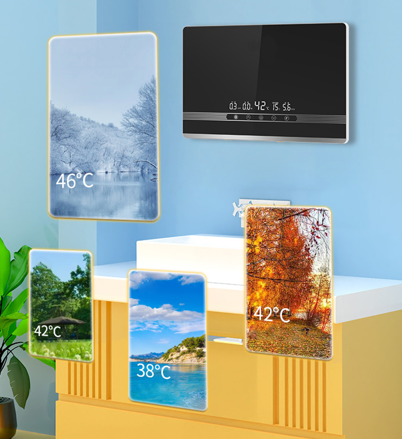 White Intelligent Constant Temperature Water Heater Instant Electric Water Heater