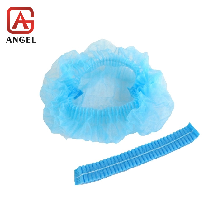 Non Woven Disposable Round Cap/Nurse Cap/Bouffant Cap/Hair Net/Mob Cap/Clip Cap