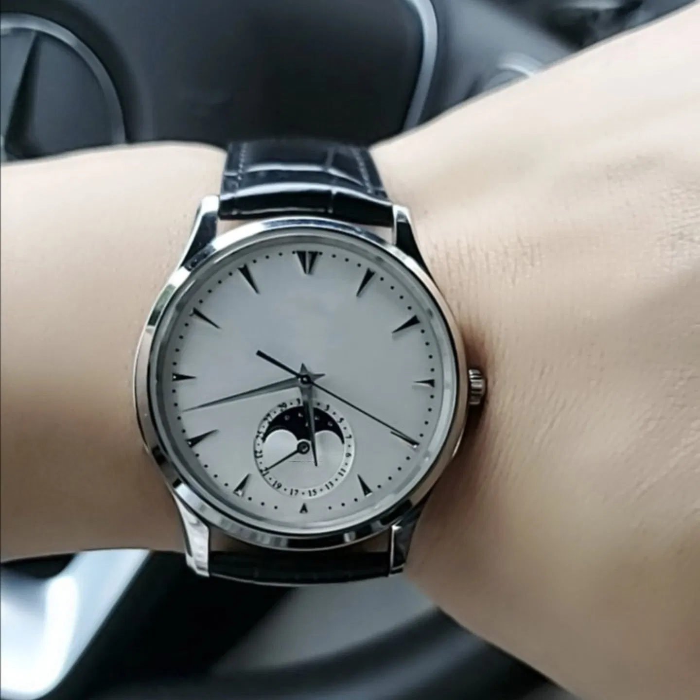 2026 Superclone Gift Watch Men's Leather Strap Watch 40mm Automatic Mechanical Women Wrist Watch