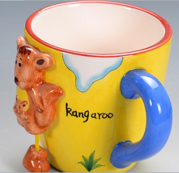 3D Animal Cartoon Shape Ceramic 210-300ml Coffee Mug