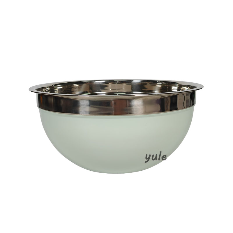 BPA Free Food Grade Safe SS304 Eco-Friendly Kitchen Gadgets Baking Assistant Mixing Bowl with Lid Stainless Steel Salad Bowl
