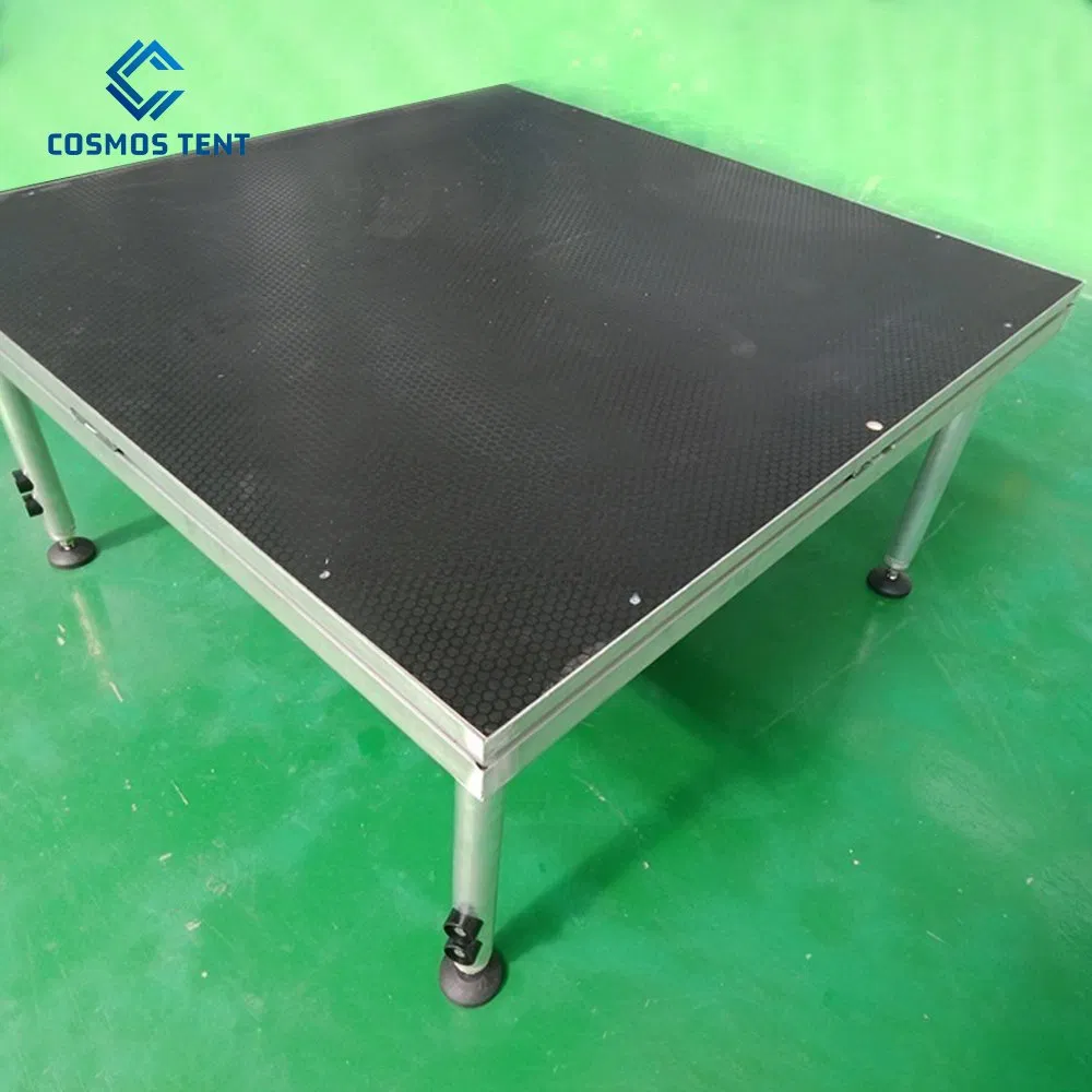 Portable Modular Stage Easy Asseble Stage for Concert Event 1.22*1.22m Outdoor Performance Stage Platform