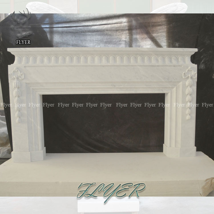 European High Quality Italian French Style Contemporary Surround Marble Indoor Fireplace