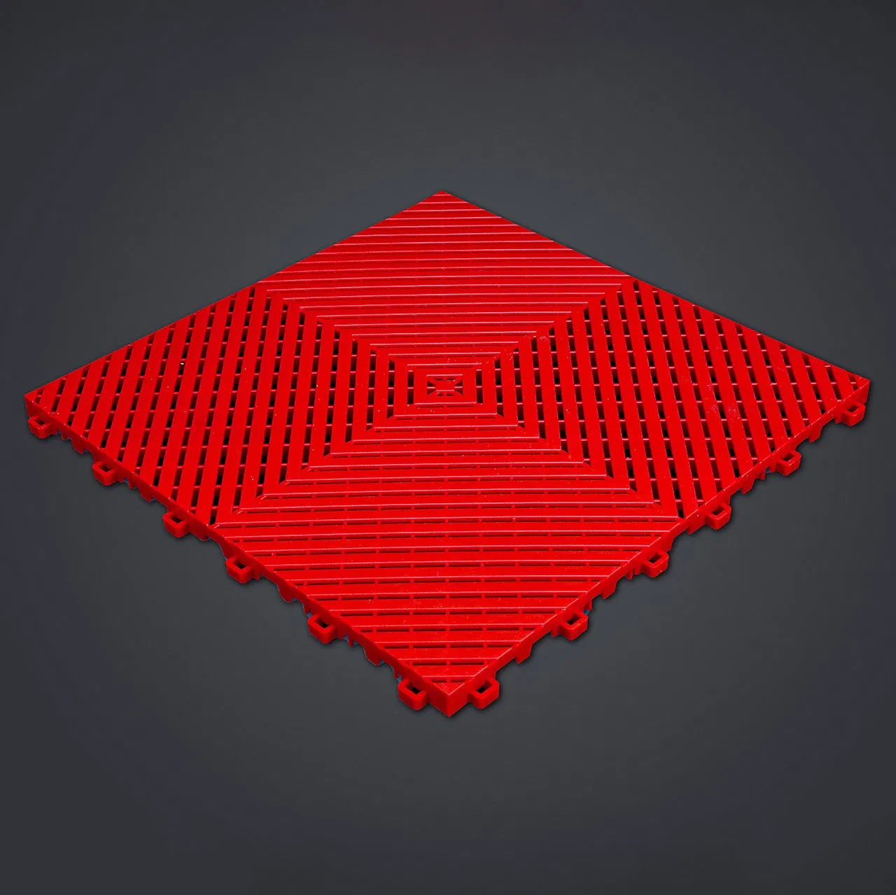 High Quality Smooth Modular Interlocking Floor Tile Plastic Garage Flooring