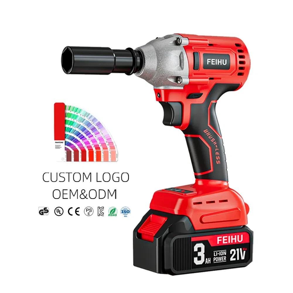 Беспроводной гайковерт Feihu 1/2 дюйма, бесщеточный