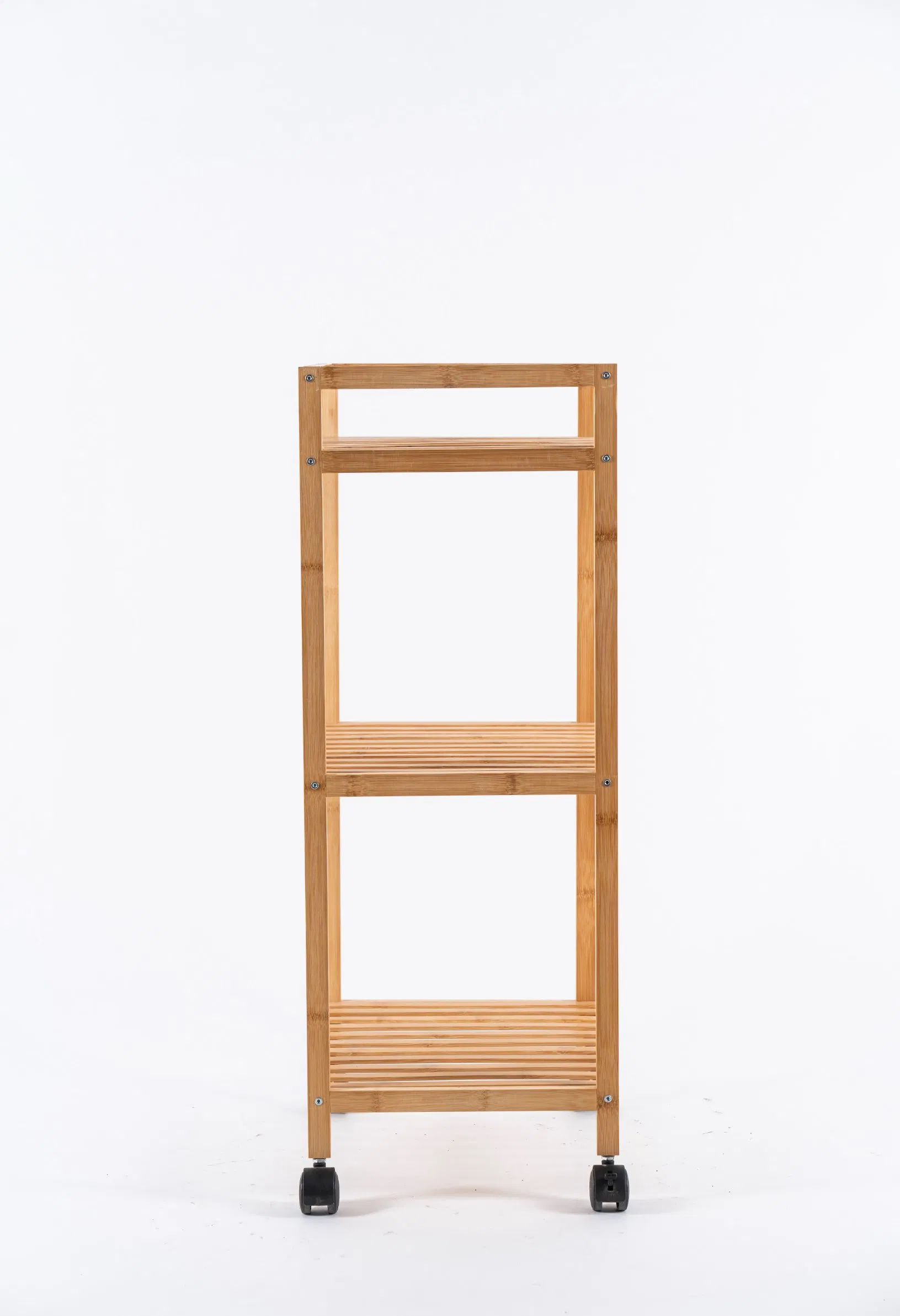 Bamboo Wholesale Environmental Protection Kitchen Bathroom Storage Trolley