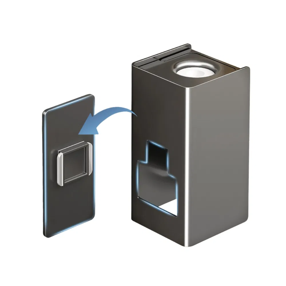 Automatic Wall-Mounted Aluminum Toothpaste Dispenser with Toothbrush Holder Sensor Ez29502