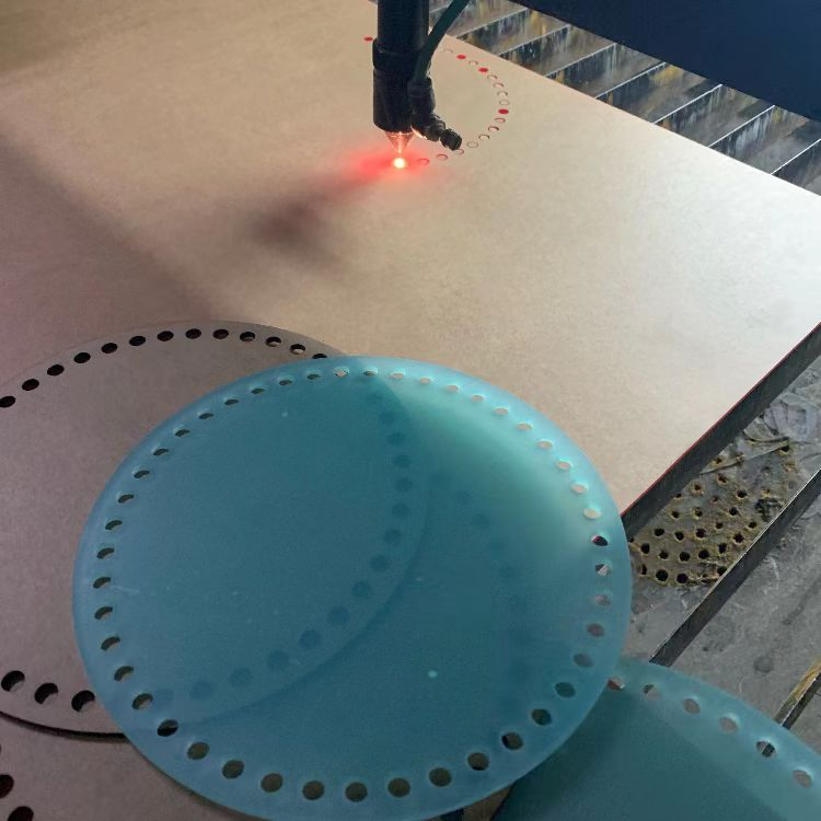 Transparent Round Acrylic Sheet Laser Cutting Engraving Diamond Polishing 1-200mm Thick
