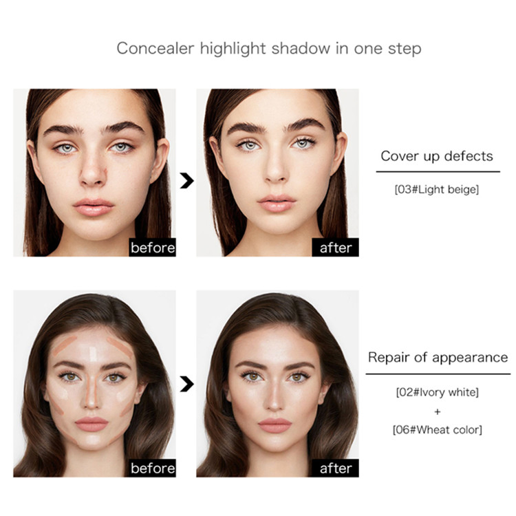 Wholesale Professional Repair Three-Dimensional Shadow Highlight Foundation Concealer Repair Stick