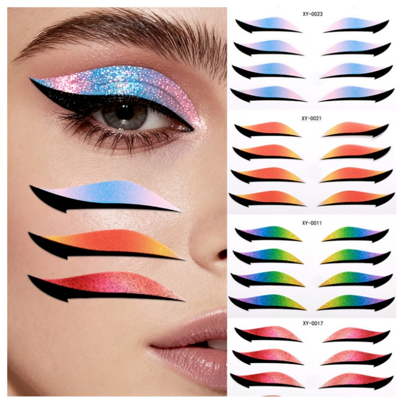 Hot Sale Lazy Eye Shadow Eyelash Patch, 2-in-1 Eye Makeup Sticker