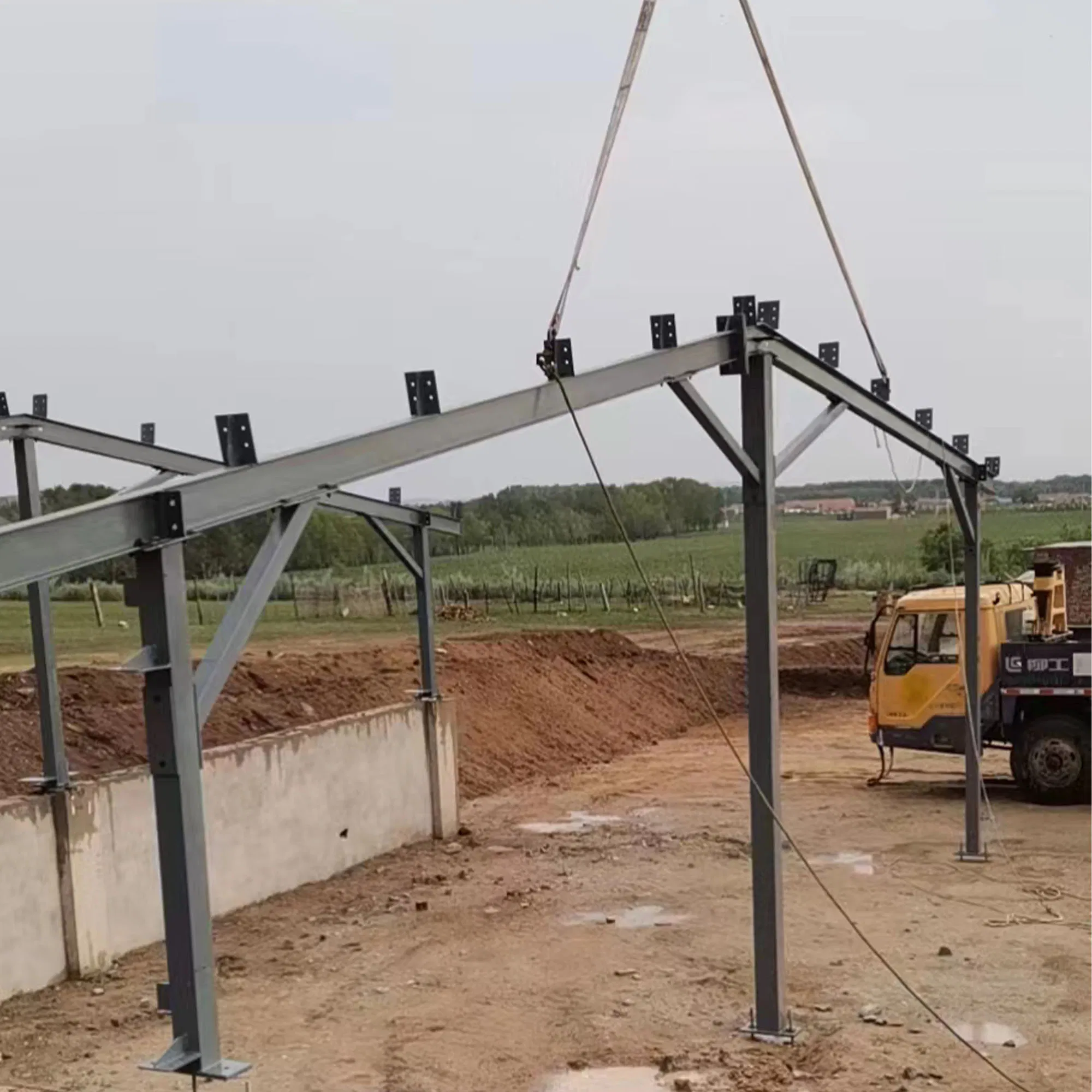 Prefabricated Steel Structure Buildings for Chicken Coop Cattle Shed Sheep Shed Farm