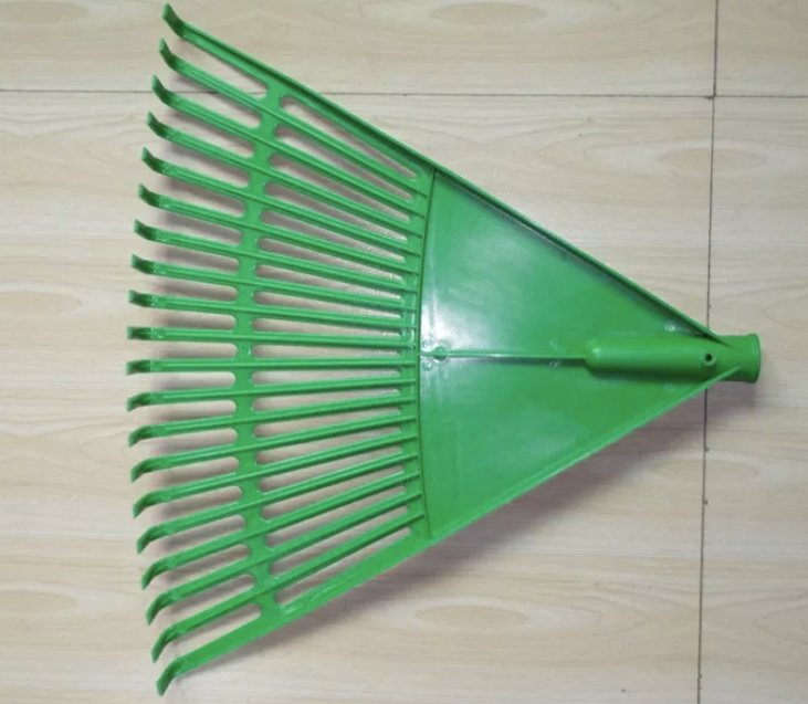Teeth Heavy Duty Steel Garden Lawn Rake with Wooden Handle
