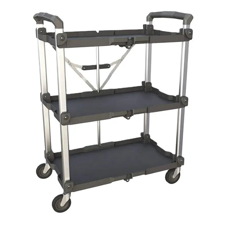 Factory Supply Multi-Tier Stainless Steel Trolley Service Kitchen Food