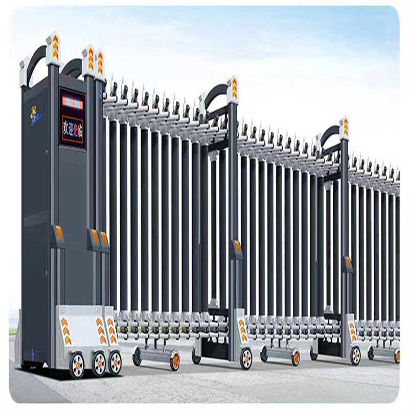 Stainless Steel Electric Retractable Door Intelligent Remote Control School Automatic Retractable Door