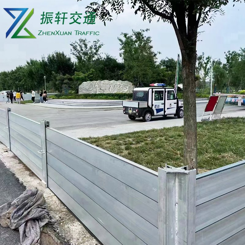 Flood Defense Barrier and Flood Protection System with Steel Flood Gates Installed