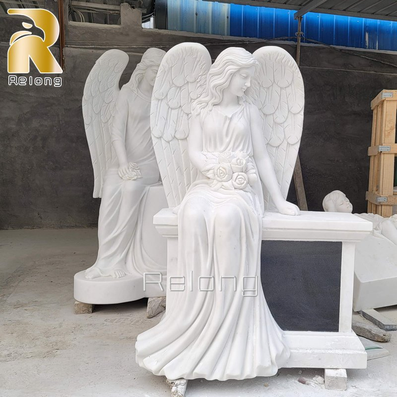 Custom Memorial Marble Carving Tombstone Sculptures