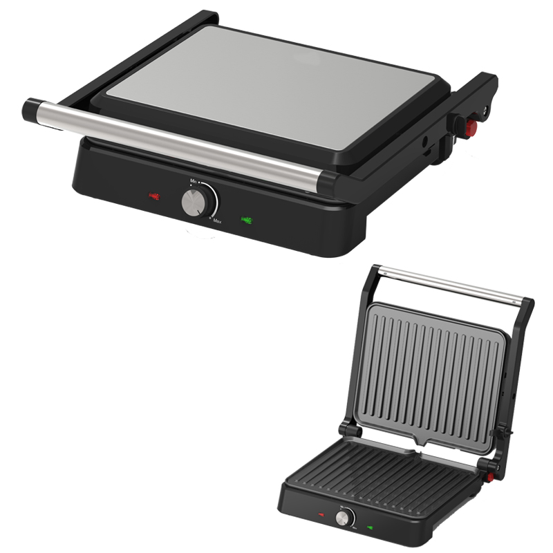 Kitchenware Tray Sandwicheira Adjustable Temperature BBQ Barbecue Stainless Steel Contact Panini Press Maker Sandwich Grill