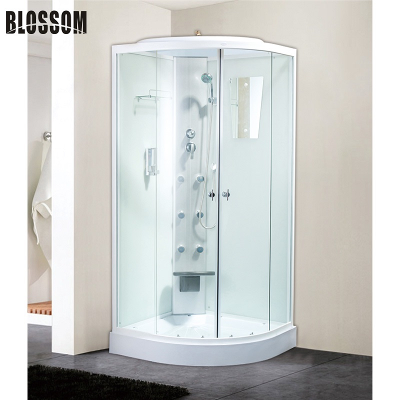 Sliding Glass Sauna Massage Room Steam Shower Cabin in Bathroom