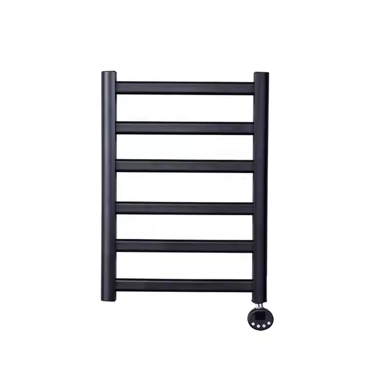 Premium Black Electric Heated Towel Rail for Cozy Bathrooms