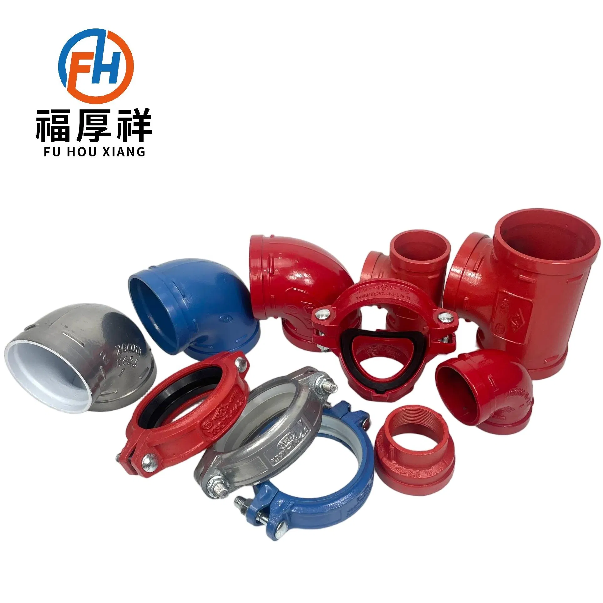 Made in China Price Approved Pipe Fitting Ductile Iron Grooved Equal Cross