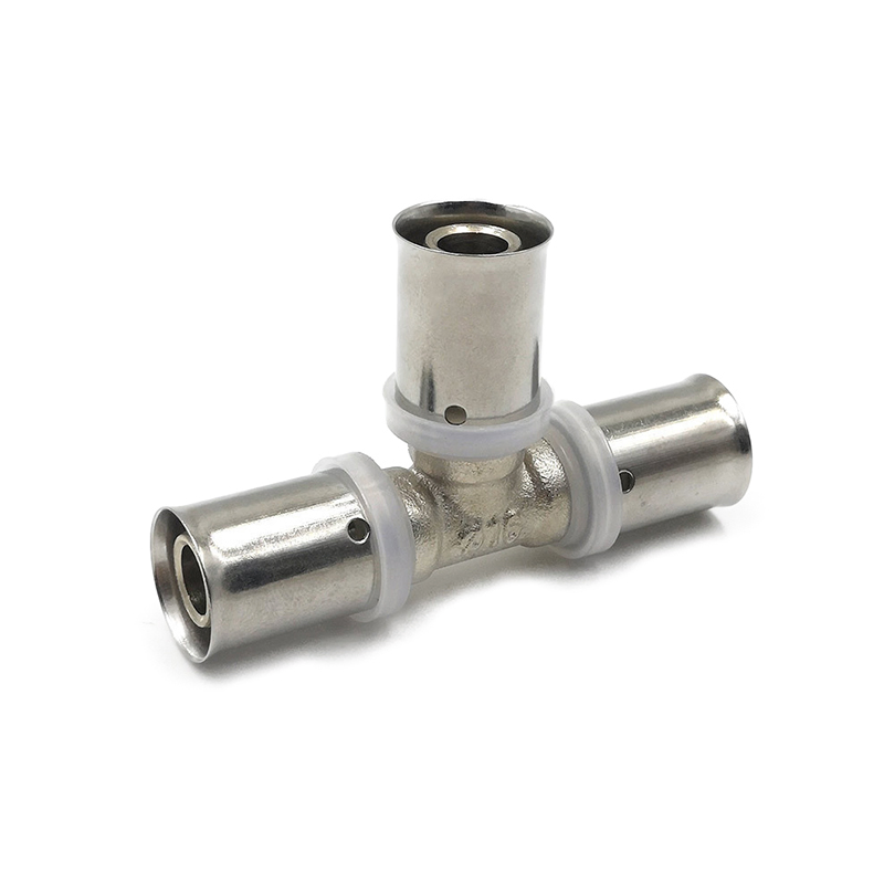 Brass Plumbing Fittings Multilayer Pipe Fittings Female Wall Plated Elbow Press