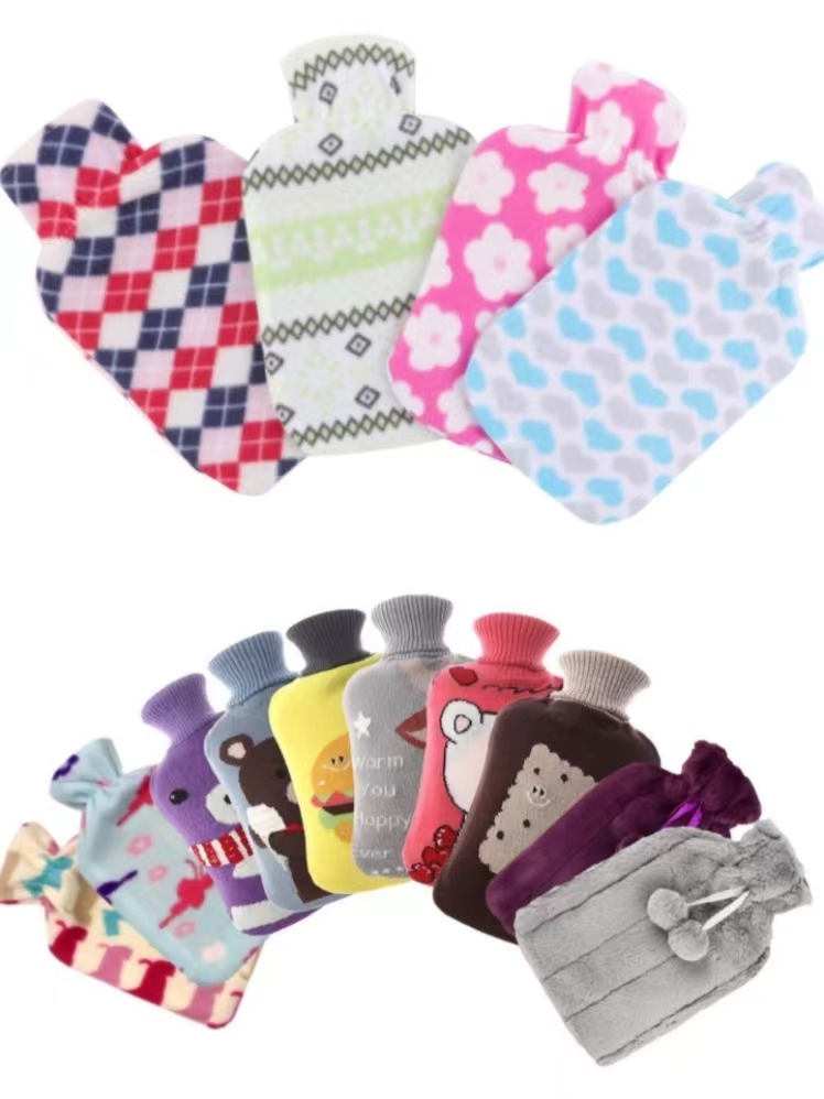 Hot Water Bag 2000ml with/Without Cover Wholesale High Quality Natural Rubber Multi-Colour