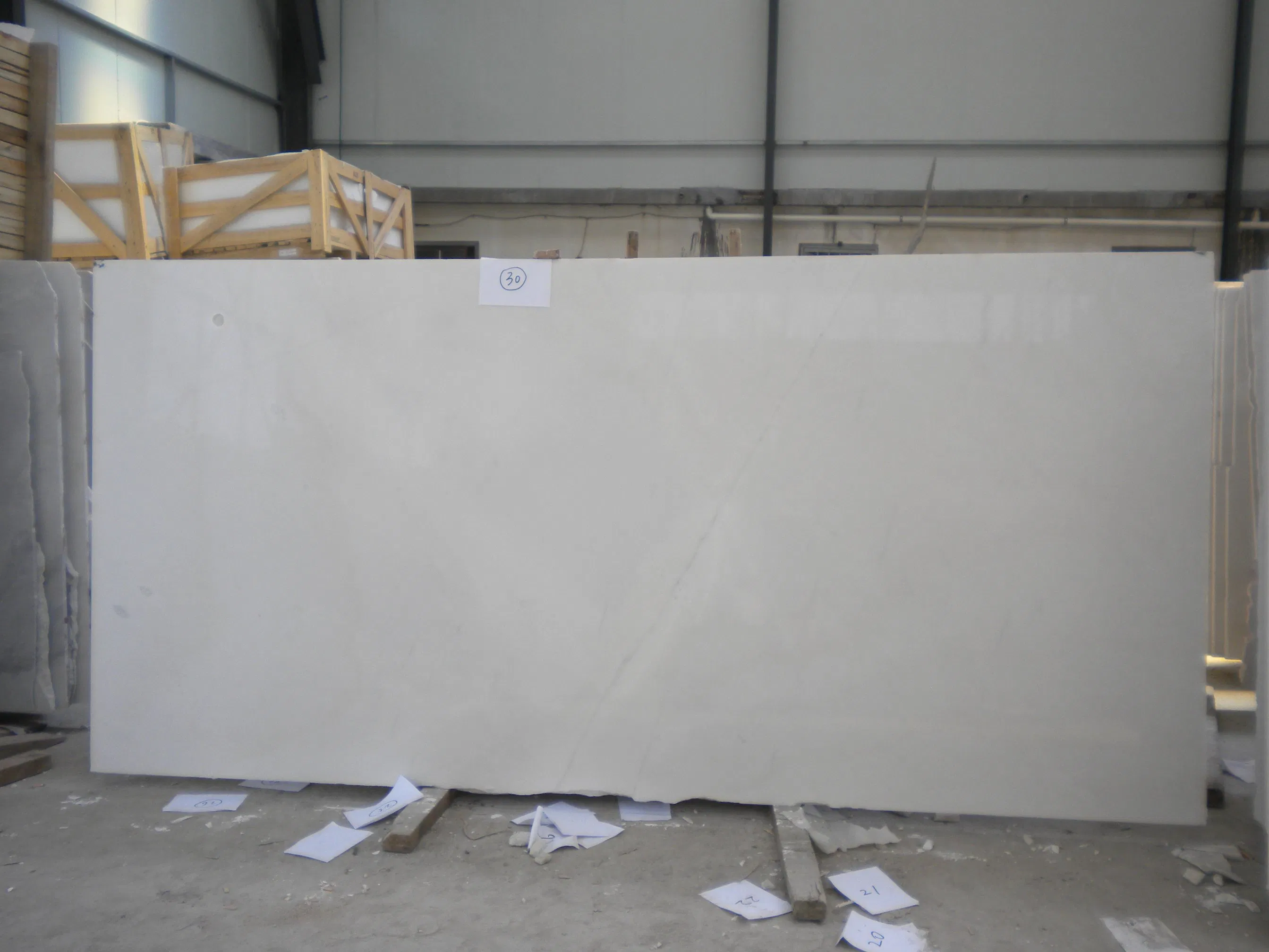White Marble Solid Surface Slabs for Hotel/Hospital Building Materials