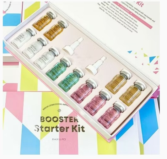 2025 Stayve Booster Starter Kit Bb Glow Booster 12*8ml Skin Booster Starter Ampoule Kit Liquid for Micro Needles Mesotherapy Treatment