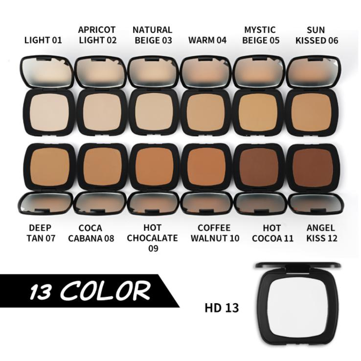 Little Black Container Pressed Powder Soft High Quality Pricate Label Wholesale Makeup