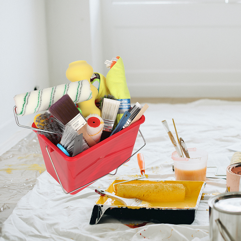 MSN Large Size 16L PP Paint Bucket with Galvanized Iron Handle