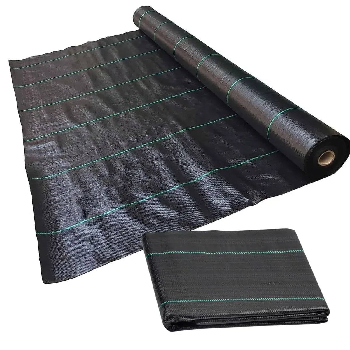 Black Weed Control Fabric Anti UV Anti Grass Ground Cover Weed Mat