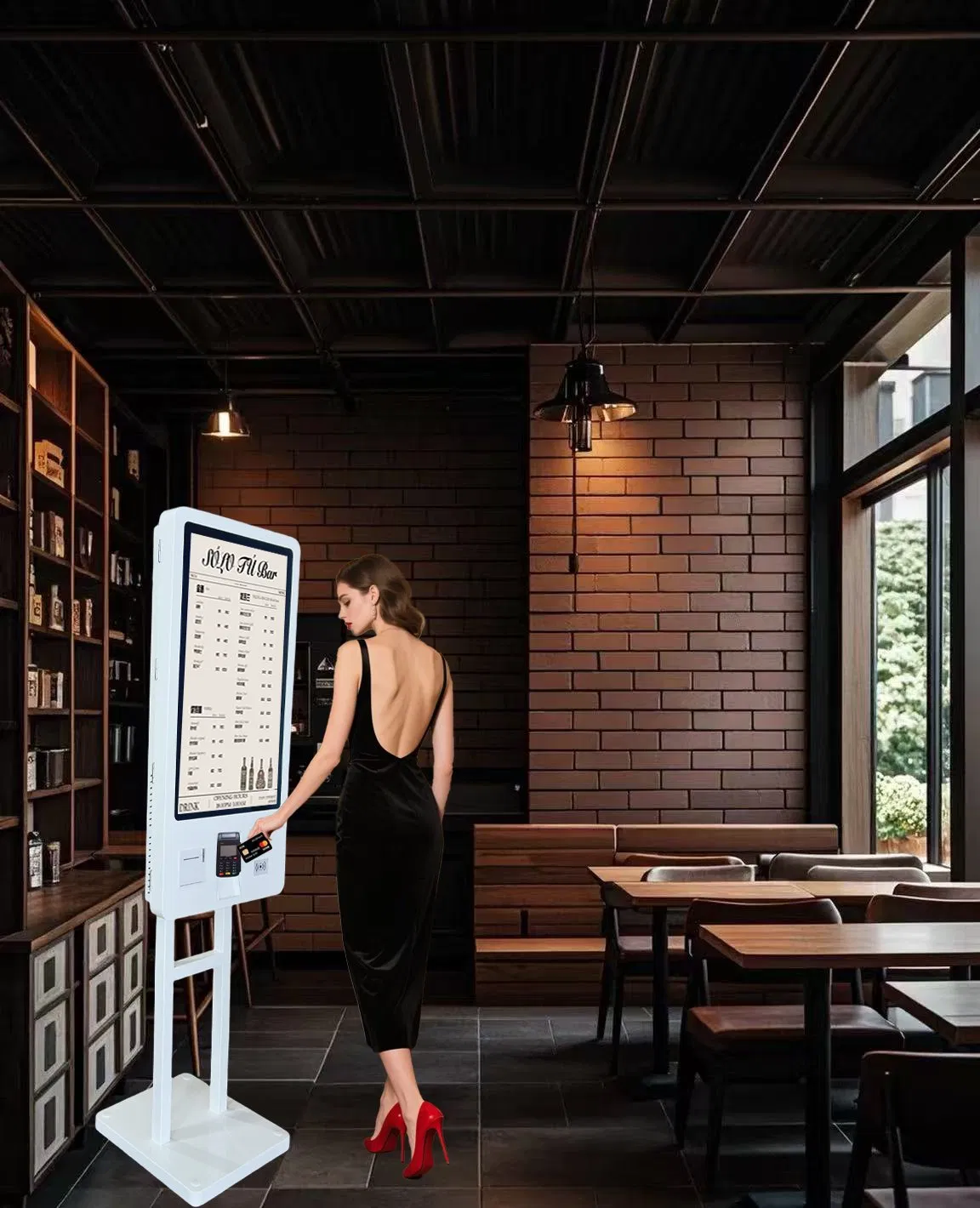 Сенсорный киоск для заказа 27 дюймов