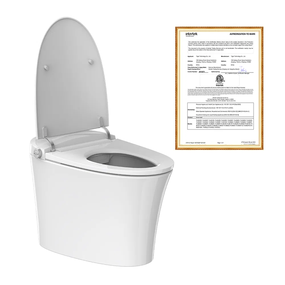 Tejjer One-Piece Smart Toilet with LED Display, Automatic Flush, Instant Heat, Night Light, Seat Heat