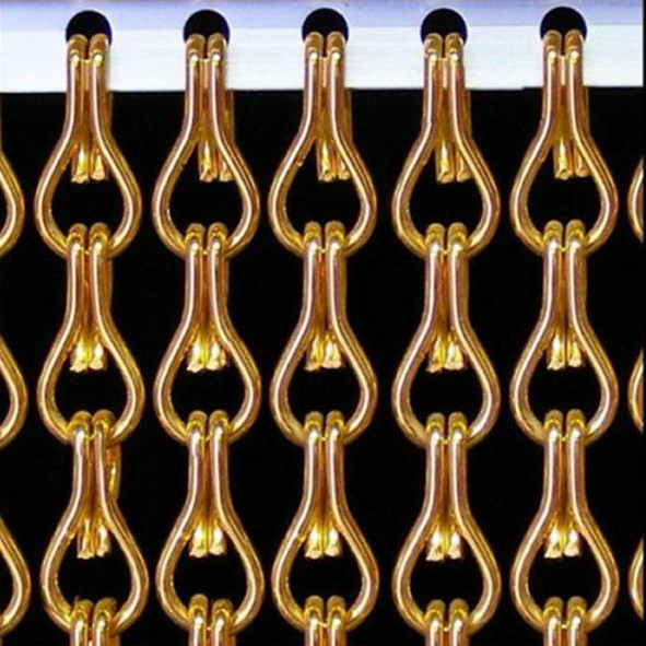 Decorative Aluminum Mesh Curtains Chain Link Fly Screen