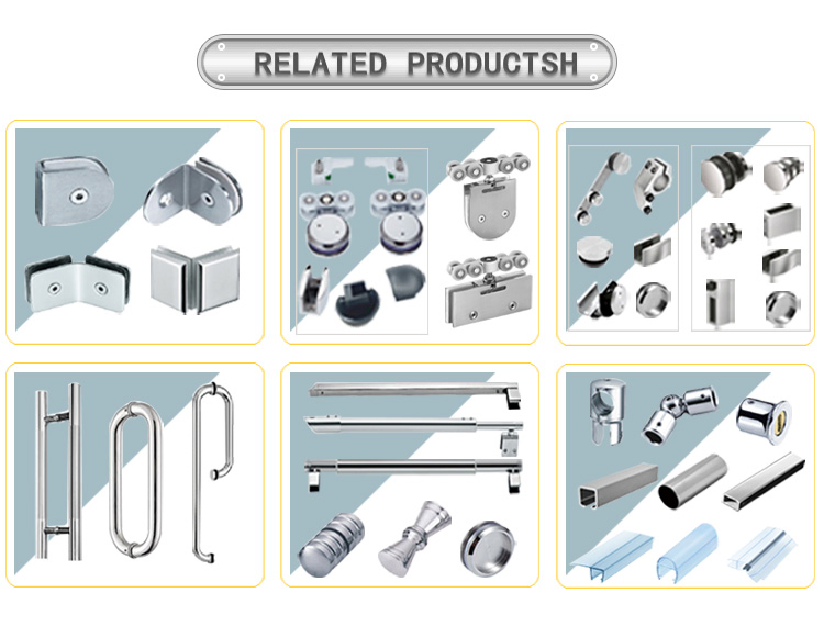 Wholesale Decoration Stainless Steel Shower Room Glass Window Door Fitting Accessory Hardware Herrajes