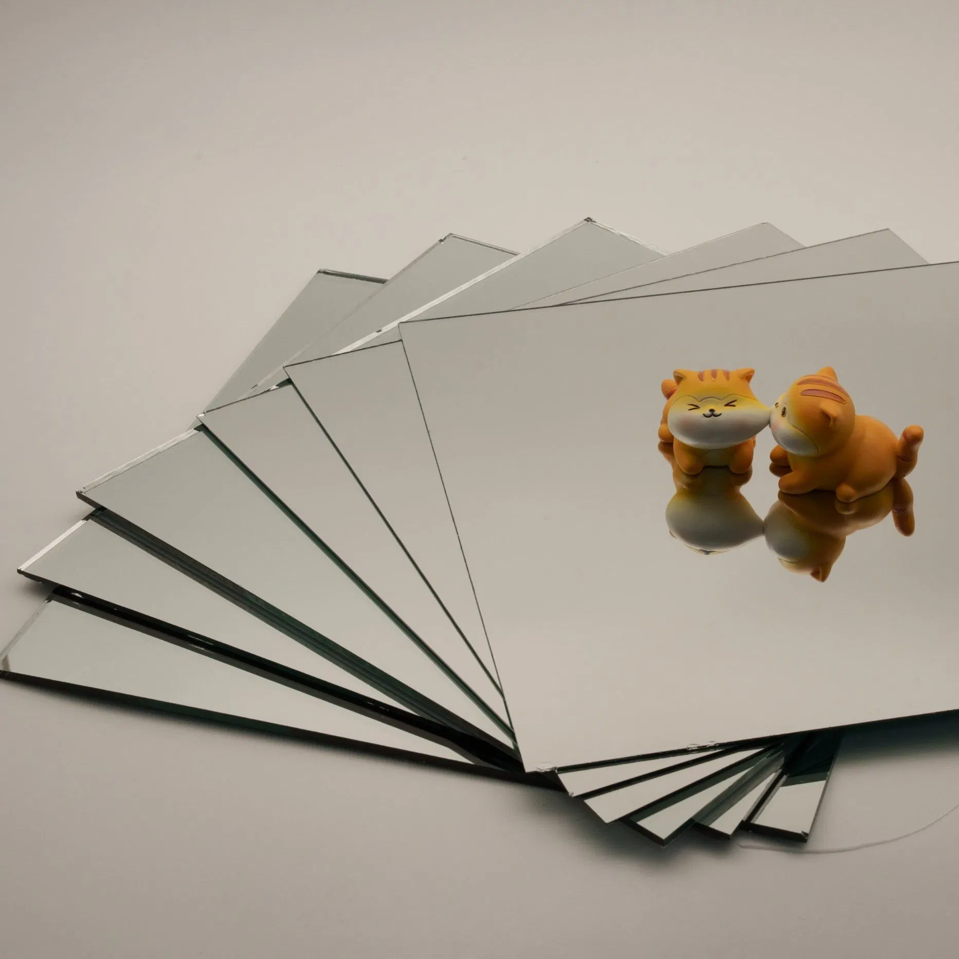 2mm 3mm 4mm 5mm 6mm Double Coating Aluminium Silver Mirror Sheet Glass