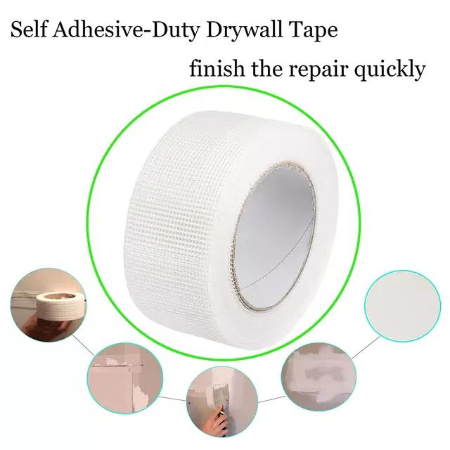 8*8 5cm Self Adhesive Fiber Glass Drywall Joint Wall Crack Repair Reinforcement Fiberglass Mesh Tape