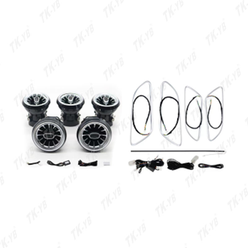 Турбинная светодиодная подсветка воздуховода, 64 цвета, для Mercedes-Benz A/B/CLA/GLA-класса