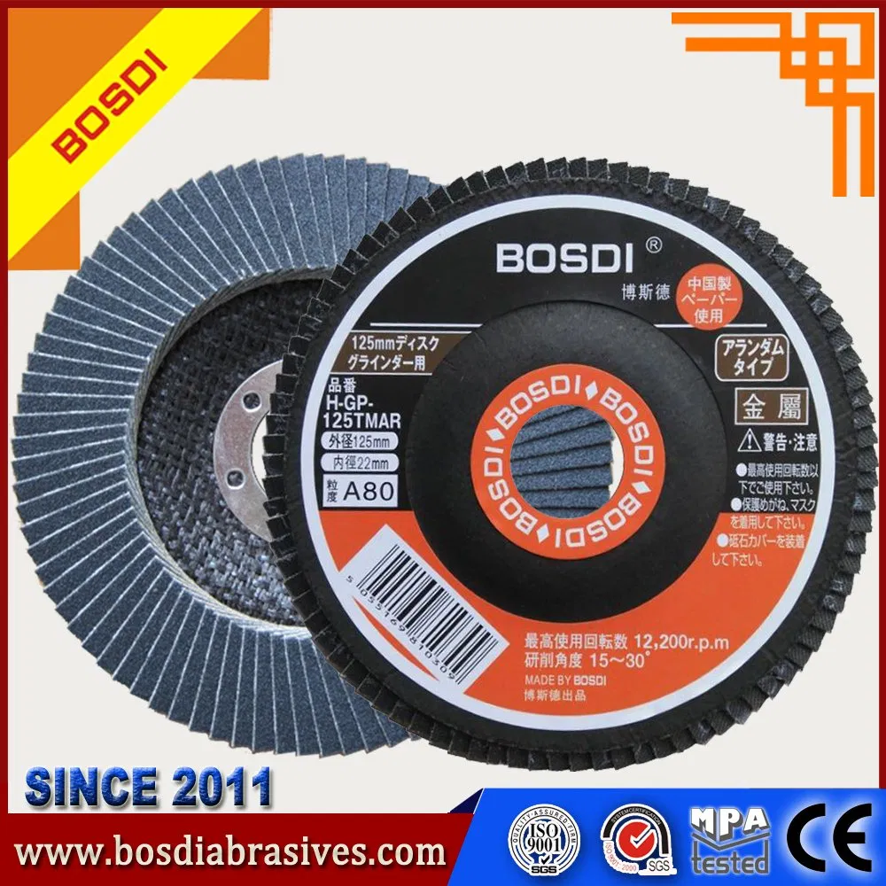 Bosdi 115X22mm Flap Disc Ceramic, Zirconia, Aluminium Oxide Grinding Metal