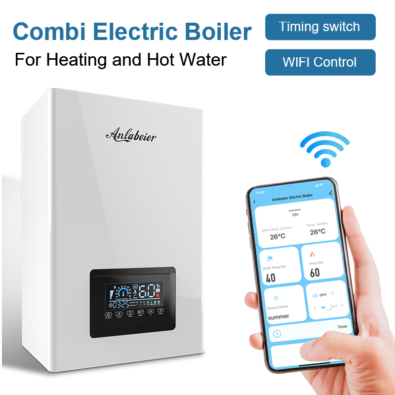 Combi Frequency Electric Boiler System Electric Energy for Under Floor Heating